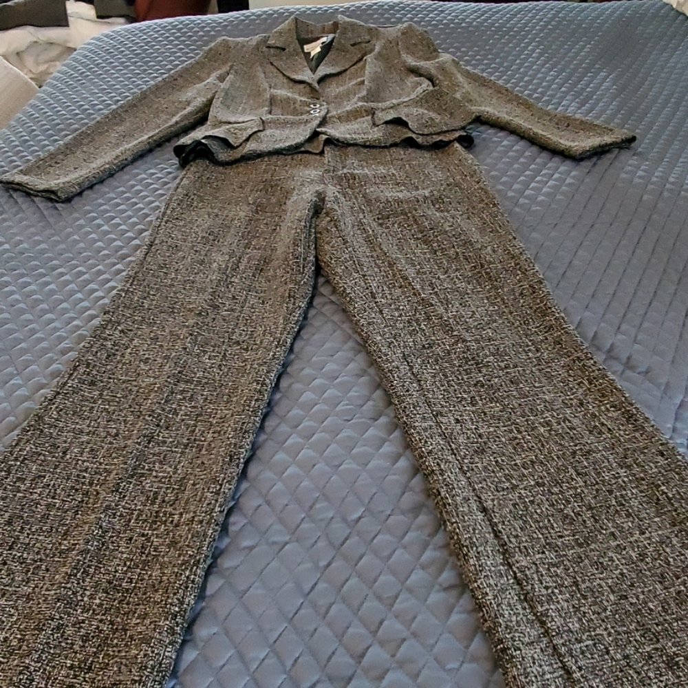 Grey women's suit knit
